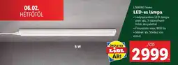 Lidl LIVARNO HOME LED-es lámpa ajánlat