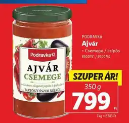 Lidl Podravka ajvár ajánlat
