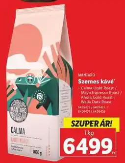 Lidl MANTARO Szemes kávé ajánlat