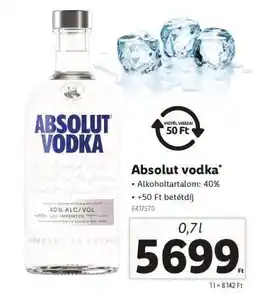 Lidl Absolut vodka ajánlat