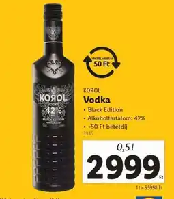 Lidl KOROL Vodka ajánlat