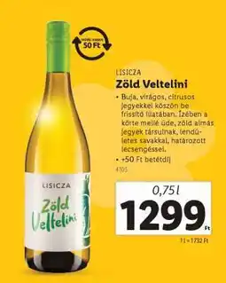 Lidl LISICZA Zöld Veltelini ajánlat