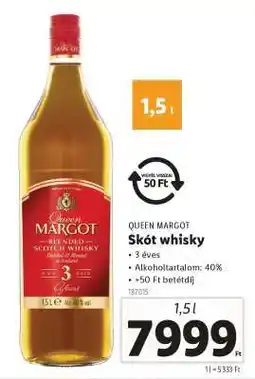 Lidl QUEEN MARGOT Skót Whisky ajánlat