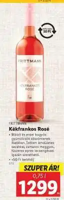 Lidl FRITTMANN Kékfrankos Rosé ajánlat
