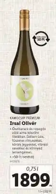 Lidl Kamocsay Prémium Irsai Olivér ajánlat