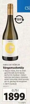 Lidl KAMOCSAY PRÉMIUM Sárgamuskotály ajánlat