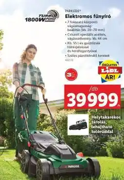 Lidl PARKSIDE Elektromos fűnyíró ajánlat