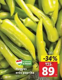 Lidl Hegyes erős paprika ajánlat