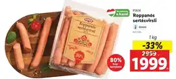 Lidl Pikok Roppanós sertésvirsli ajánlat
