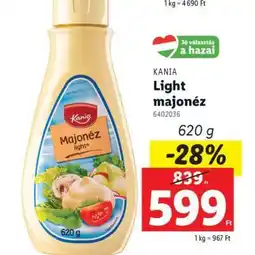 Lidl KANIA Light majonéz ajánlat