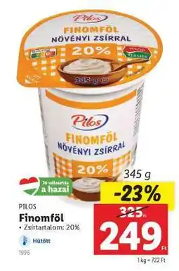 Lidl Pilos Finomföl ajánlat