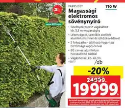 Lidl PARKSIDE Magassági elektromos sövénynyíró ajánlat