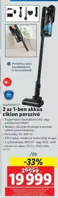 Lidl SILVERCREST 2 az 1-ben akkus ciklon porszívó ajánlat