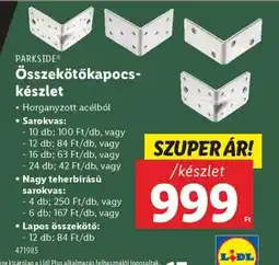 Lidl PARKSIDE Összekötőkapocs-készlet ajánlat