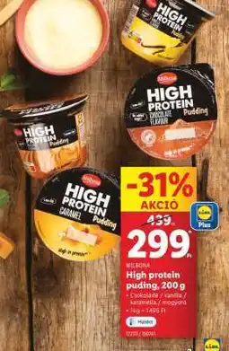 Lidl MILBONA High Protein Puding, 200 g ajánlat