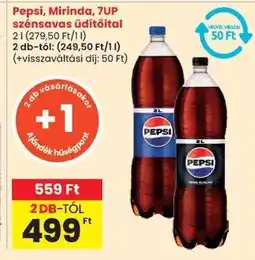 Spar Pepsi, Mirinda, 7UP szénsavas üdítőital ajánlat