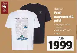 Lidl LIVERGY Férfi nagyméretű póló ajánlat