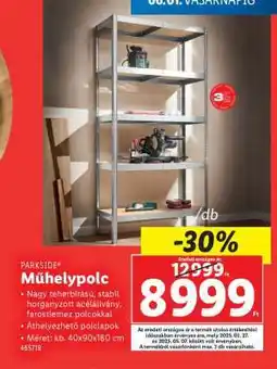 Lidl PARKSIDE Műhelypolc ajánlat