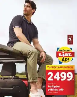 Lidl LIVERGY Férfi piké pólóing ajánlat