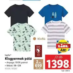 Lidl LUPILU Kisgyermek póló ajánlat