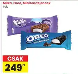 Milka, Oreo, Minions tejsnack