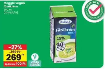 Spar Meggle vegán főzőkrém ajánlat