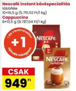 Spar Market Nescafé instant kávéspecialitás ajánlat