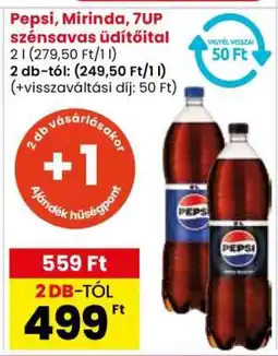 Spar Market Pepsi, Mirinda, 7UP szénsavas üdítőital ajánlat