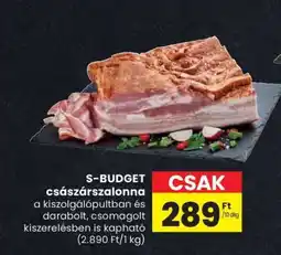 Spar S-BUDGET császárszalonna ajánlat