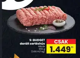 Spar S-BUDGET darált sertéshús ajánlat