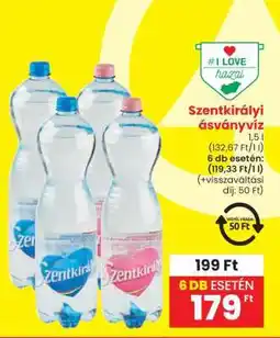 Spar SZENTKIRÁLYI Ásványvíz ajánlat