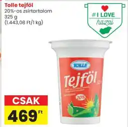 Spar Tolle tejföl ajánlat