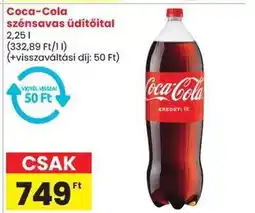 Spar Coca-Cola szénsavas üdítőital ajánlat