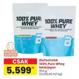 Spar BioTechUSA 100% Pure Whey fehérjepor ajánlat