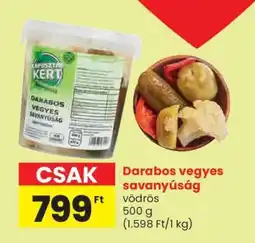 Darabos vegyes savanyúság