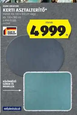 ALDI HOME CREATION Kerti Asztalterítő ajánlat