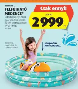 ALDI Bestway felfújható medence ajánlat