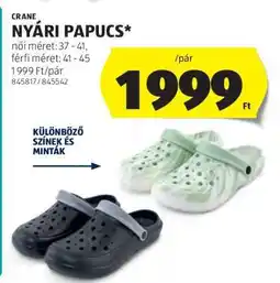 ALDI CRANE NYÁRI PAPUCS ajánlat