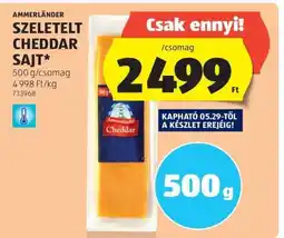 ALDI Ammerländer Szeletelt Cheddar Sajt ajánlat