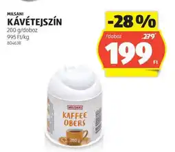 ALDI MILSANI KÁVÉTEJSZÍN ajánlat