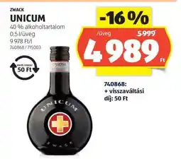 ALDI Zwack Unicum ajánlat