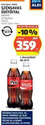 ALDI Coca-Cola, Fanta szénsavas üdítőital ajánlat