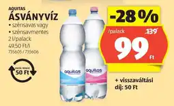 ALDI AQUITAS ÁSVÁNYVÍZ ajánlat