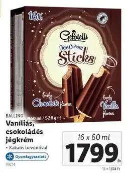 Lidl Gelatelli Ice Cream Sticks ajánlat
