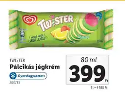 Lidl TWISTER Pálcikás jégkrém ajánlat