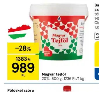 Tesco Magyar tejföl ajánlat