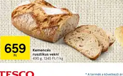 Tesco Kemencés rusztikus vekni ajánlat
