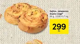 Sajtos, jalapenos dupla csiga