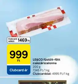 LE&CO füstölt-főtt császárszalonna