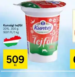 Tesco Kunsági tejföl ajánlat
